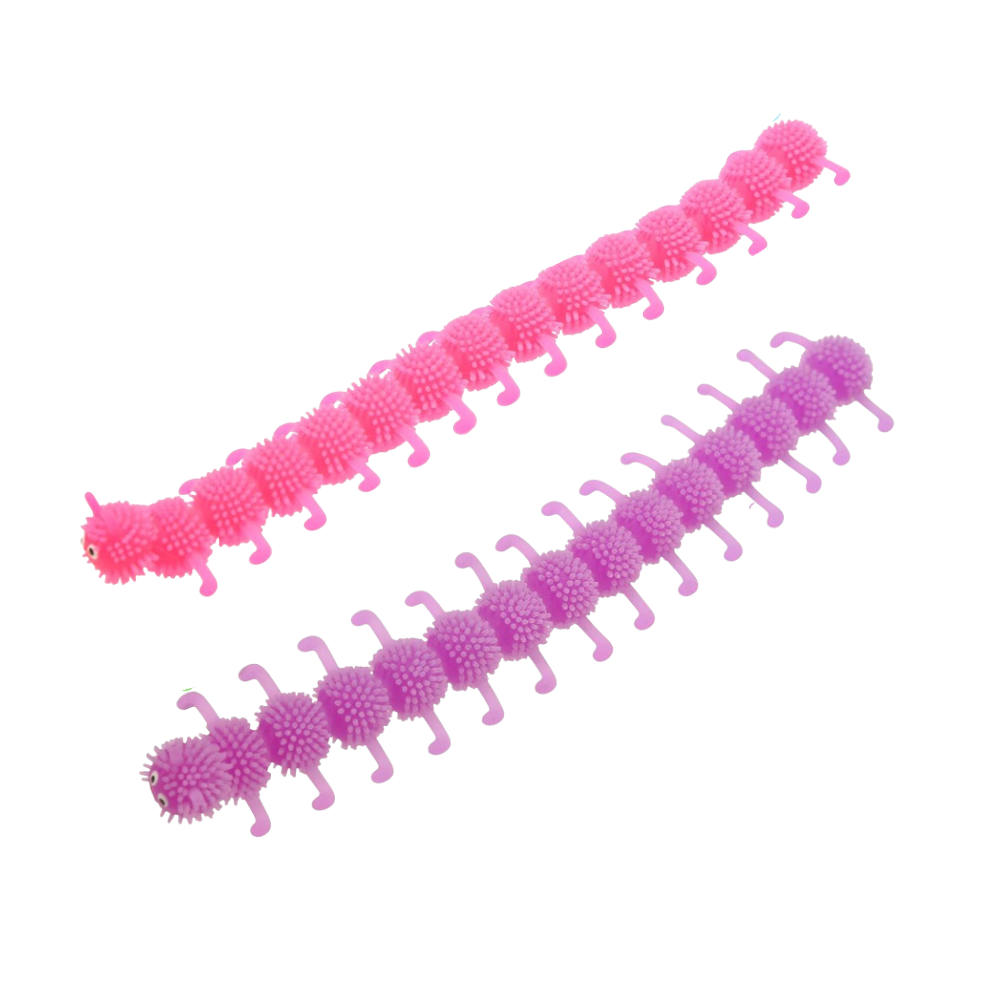 Pink or Purple | Stretchy Caterpillar Toy | Single | Little Gift | Cracker Filler