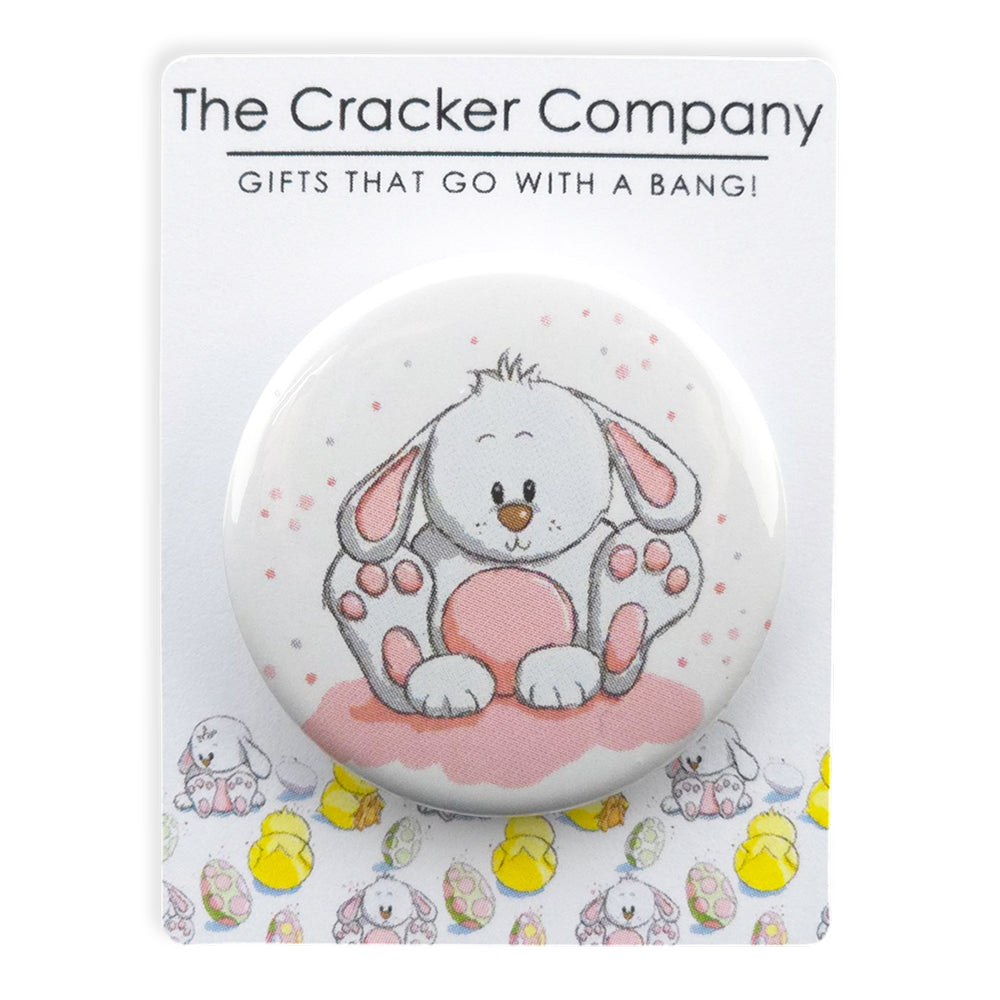 Cute Easter Bunny | 38mm Button Pin Badge | Mini Gift | Cracker Filler