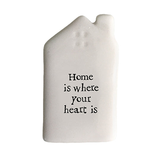 Home is Where Your Heart Is | Porcelain Token | Cracker Filler | Little Gift