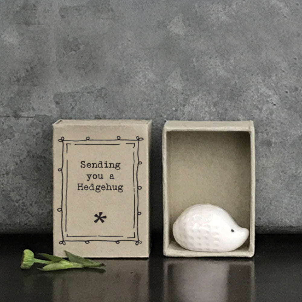 Sending You a Hedgehug | Porcelain Hedgehog | Little Gift | Cracker Filler
