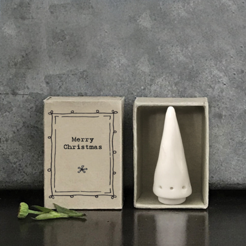 Merry Christmas | Porcelain Christmas Tree | Cracker Filler Gift