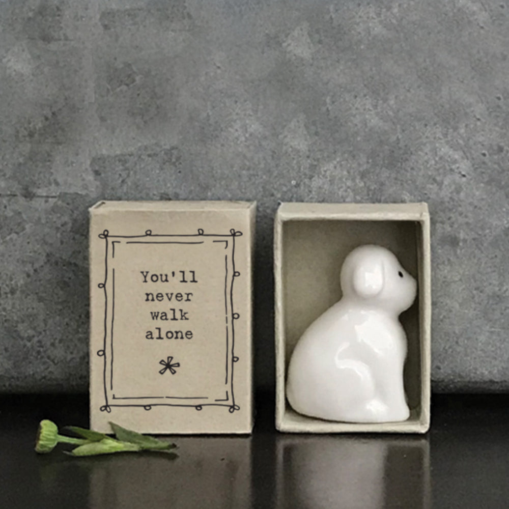 You'll Never Walk Alone | Porcelain Dog | Cracker Filler | Little Gift