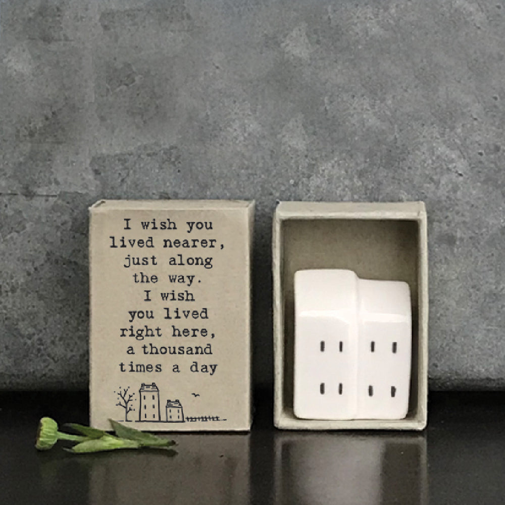I Wish You Lived Nearer… | Porcelain Houses | Cracker Filler Gift