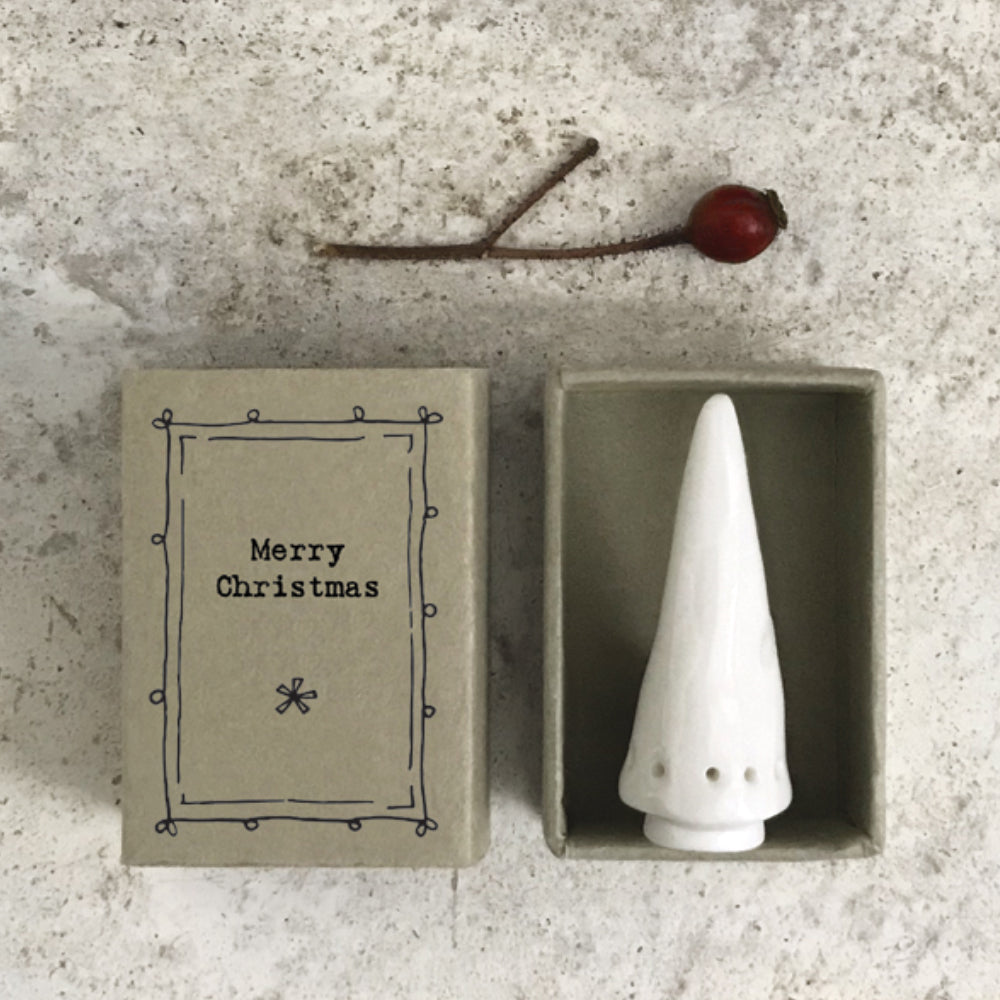 Merry Christmas | Porcelain Christmas Tree | Cracker Filler Gift
