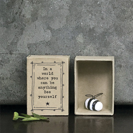 Be Anything, Bee Yourself | Porcelain Bee | Cracker Filler | Little Gift