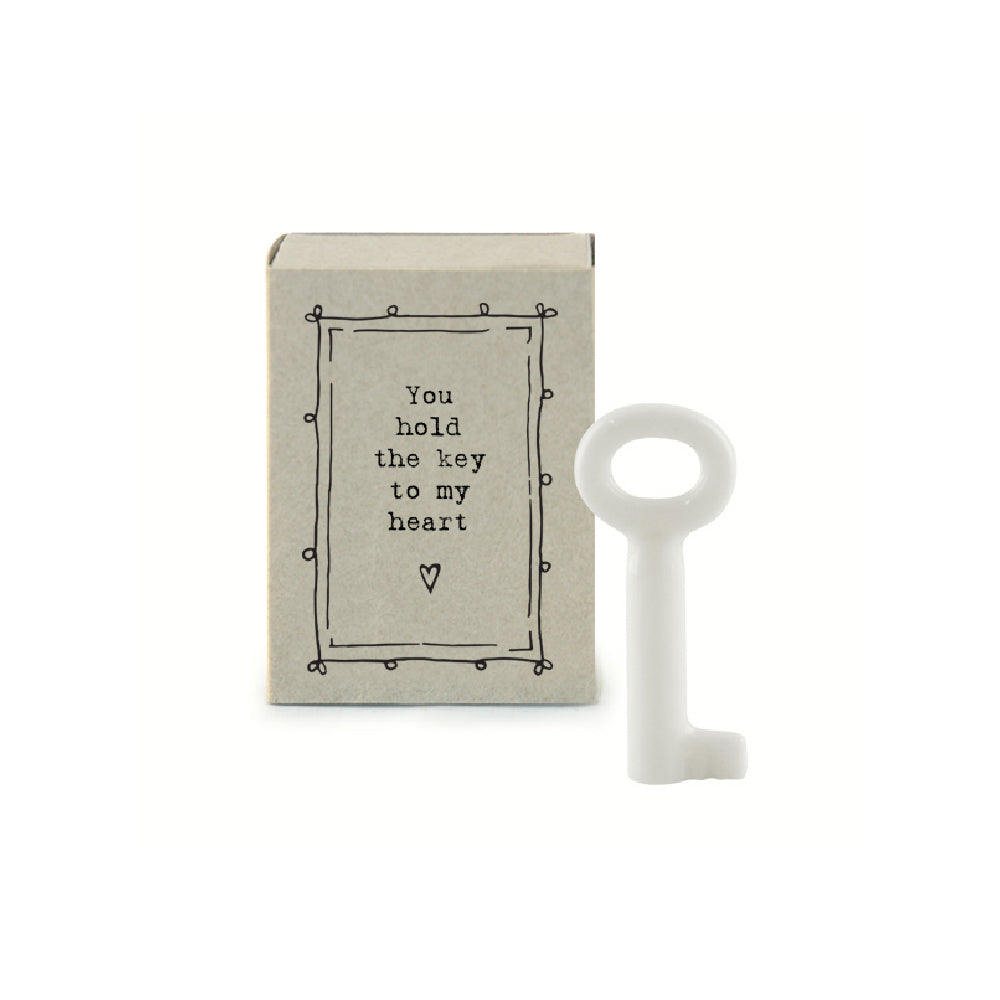 You Hold The Key To My Heart' | Porcelain Key | Cracker Filler | Little Gift