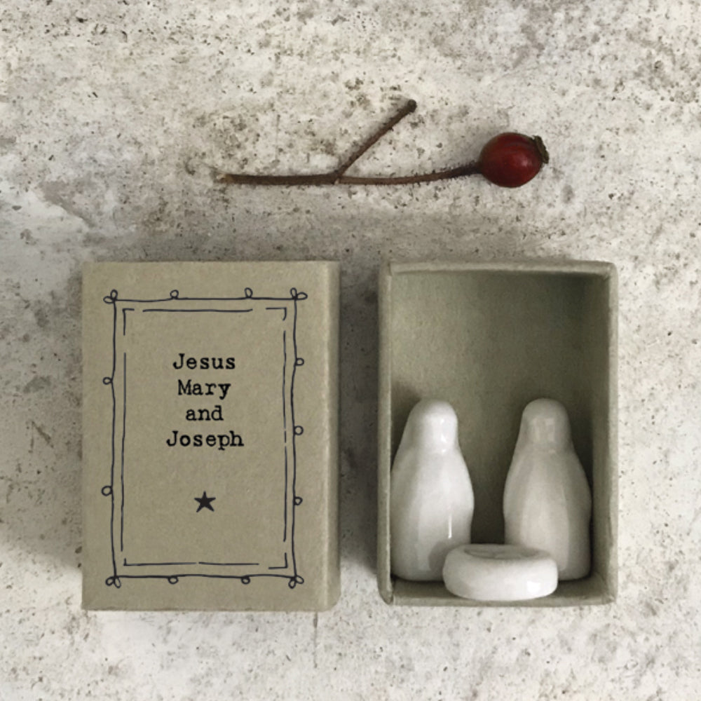 Jesus Mary and Joseph | Porcelain Nativity | Cracker Filler Gift