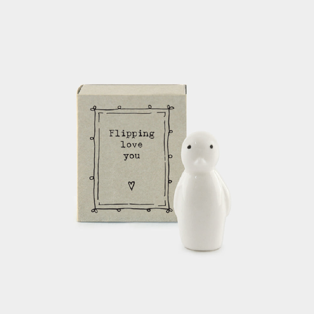 Flipping Love You | Porcelain Penguin | Cracker Filler | Little Gift