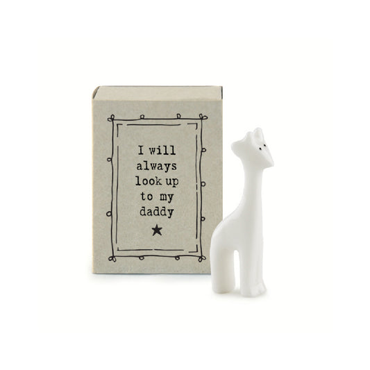 I Will Always Look Up To My Daddy | Porcelain Giraffe | Cracker Filler Gift