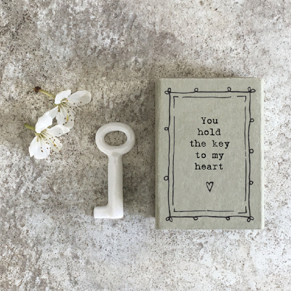 You Hold The Key To My Heart' | Porcelain Key | Cracker Filler | Little Gift