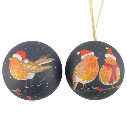Fillable Tinware Christmas Spherical Bauble | Sara Miller | 7cm Wide