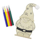 Gonk | Kids Colour Your Own Wooden Stand Up Christmas Decoration | Single