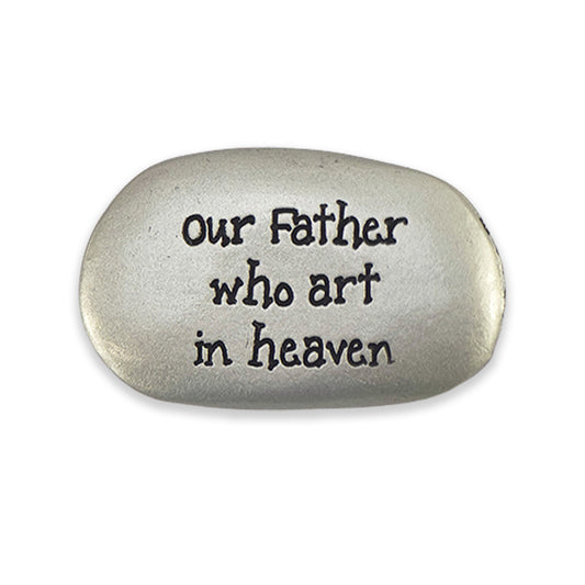 Our Father | Christian Faith Thumb Stone | Pocket Token | Cracker Gift