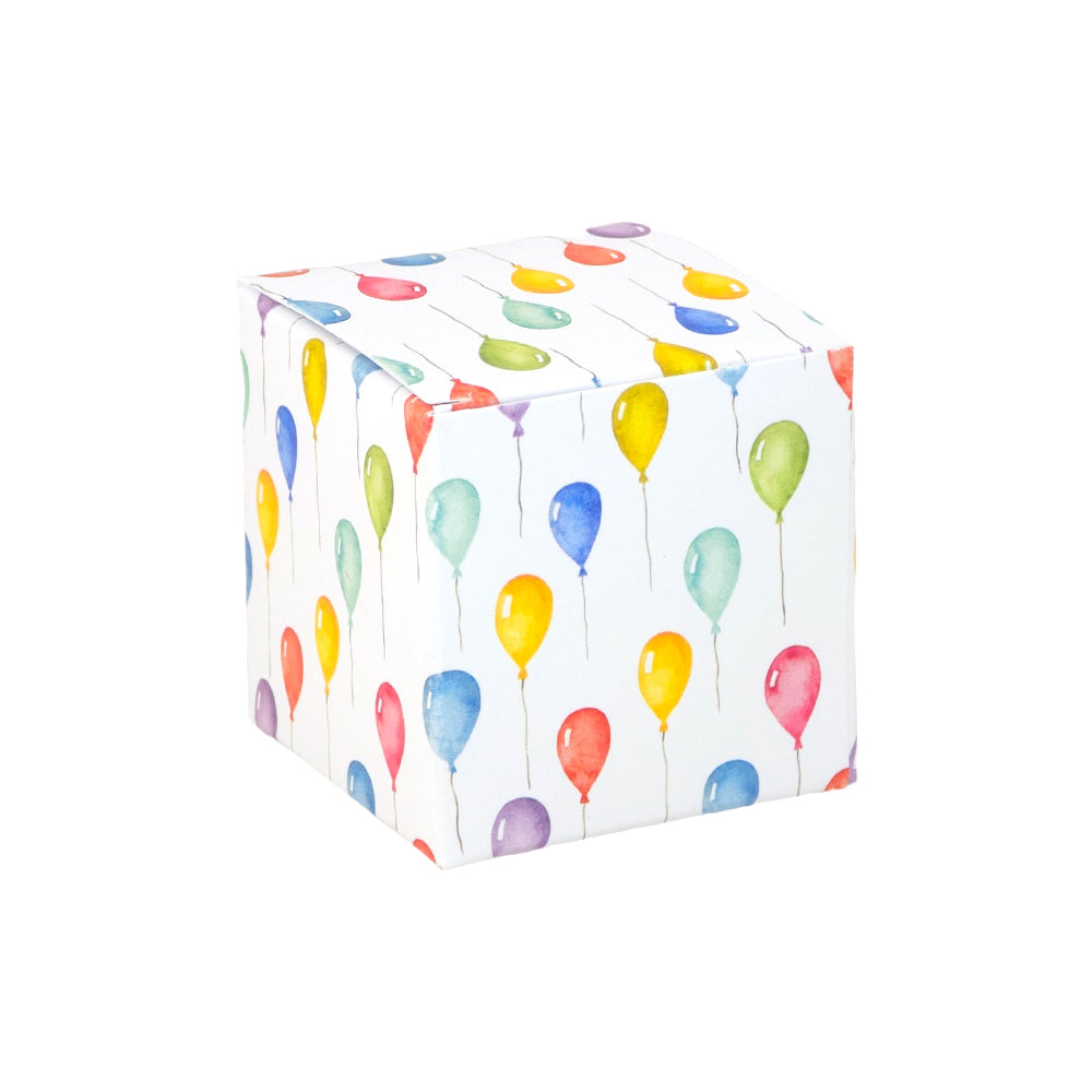 Party Balloons | Little Gift Box | 5cm Cube | Single or 6 Boxes