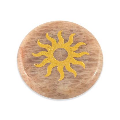 Sunstone Meditation Stone & Storage Bag | Single | Mini Gift | Cracker Filler