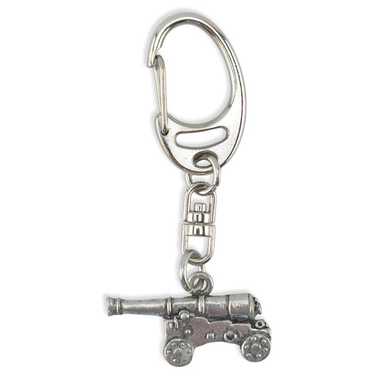 Cannon | English Pewter 3D Keyring | Little Gift | Cracker Filler