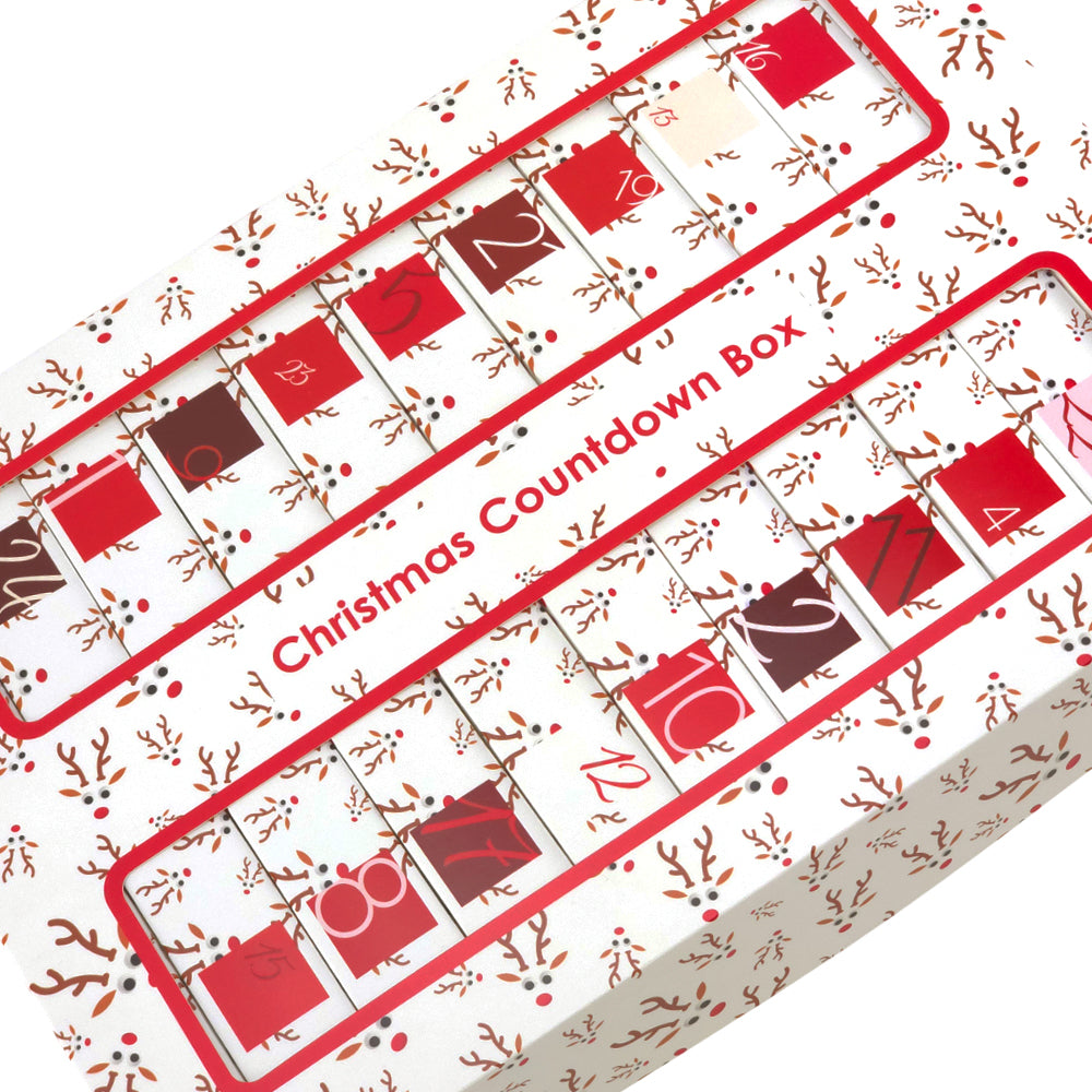 Advent Calendar Making Kit | 25 Soap Boxes & Outer Box | Googly Rudolph