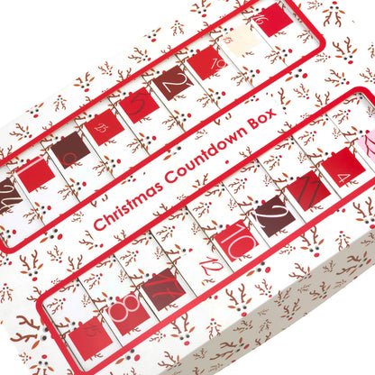 Advent Calendar Making Kit | 25 Soap Boxes & Outer Box | Googly Rudolph