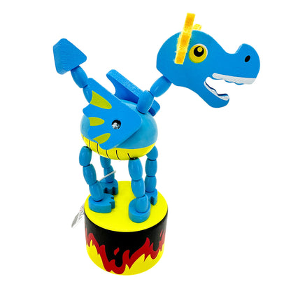 Wooden Push Up Dancing Dragon | Single | Little Gift | Cracker Filler