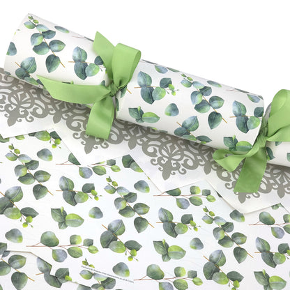 Watercolour Eucalyptus | SNAPLESS Christmas Cracker Making Craft Kit | Makes 6