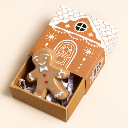 Gingerbread Man | Mini Matchbox & Christmas Token | Little Gift | Cracker Filler