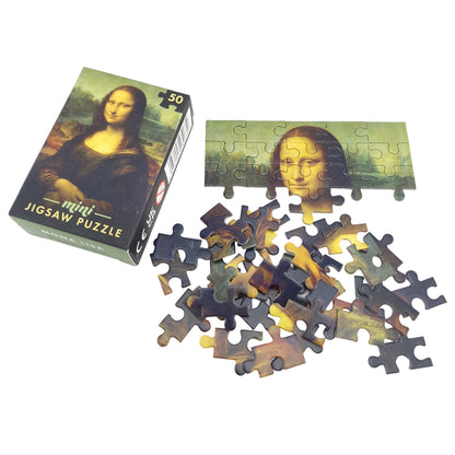 Masterpiece Mini Jigsaw Puzzle | 50 Tiny Pieces | Little Gift | Cracker Filler