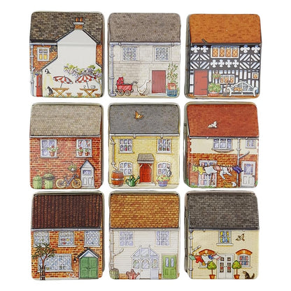 Single Little Cottage Tin | Print Inside & Outside | Mini Gift | Cracker Filler