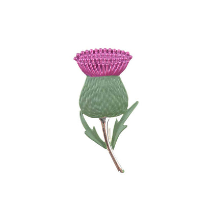 Scottish Thistle |  Silver Plated Brooch | Little Gift | Cracker Filler