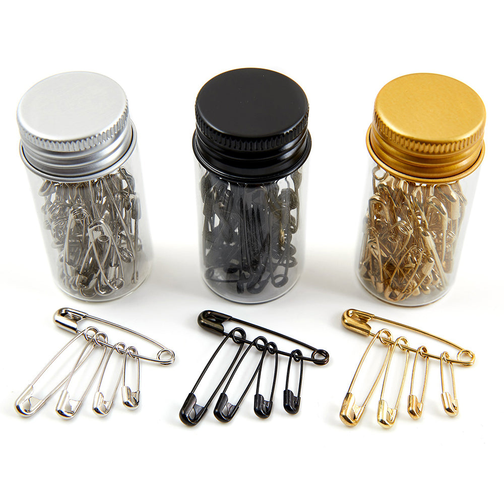 Mini Glass Jar of Safety Pins | Mini Gift | Cracker Filler