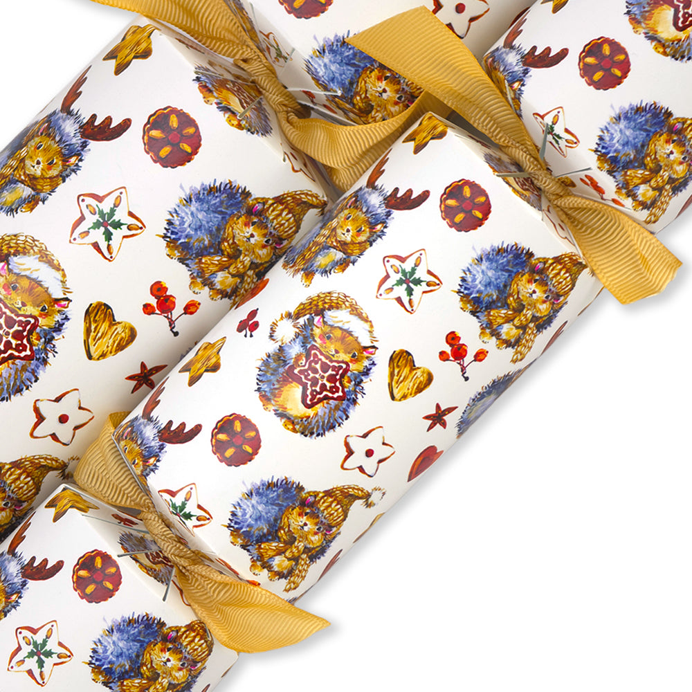 Cute Christmas Hedgehogs | Cracker Making Craft Kit | Make & Fill Your Own