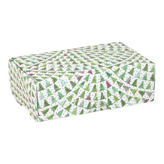 Christmas Tree Wave | Mini Gift Box | Soap Bar Sized | 6 Boxes | 57x88x30mm