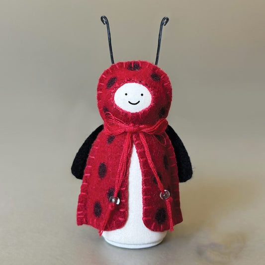 Cute Ladybird | Wood & Felt Freestanding Ornament | Little Gift | Cracker Filler
