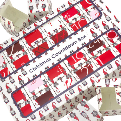 Advent Calendar Making Kit | 24 Cube Boxes & Outer Box | Nordic Gonk