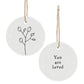 You Are Loved | Little Porcelain Ornament | Cracker Filler | Little Gift