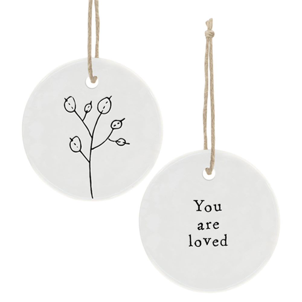 You Are Loved | Little Porcelain Ornament | Cracker Filler | Little Gift