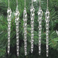 Large Glass Icicles | 16cm Long | Set of 6 | Christmas Tree Decorations