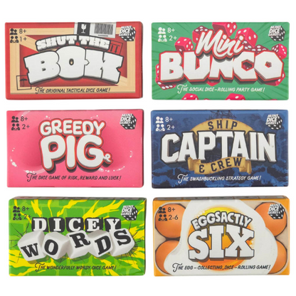 Mini Dice Games for Kids & Adults | Little Gift | Cracker Filler