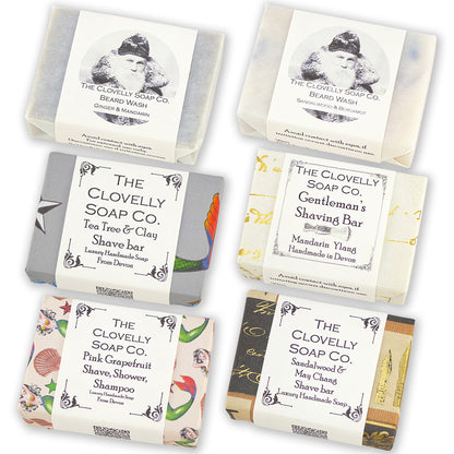 Luxury Shave & Beard Wash Bars | 50g | Little Gift | Cracker Filler