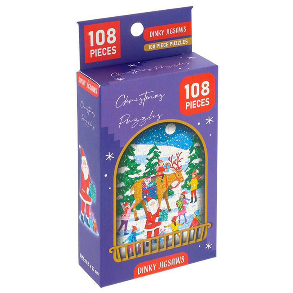 Christmas Window Scene | Dinky Jigsaw Puzzle | 108 Pieces | Little Gift