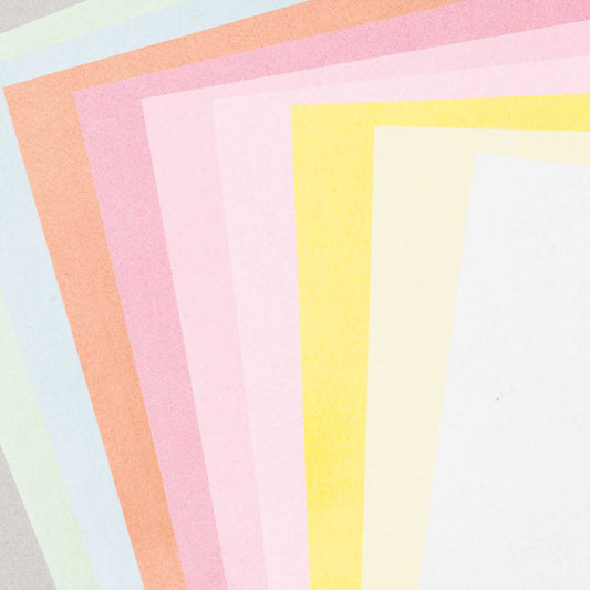 10 Assorted Sheets of A4 Pastel Coloured Craft Felt - 1mm Thick