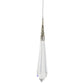 Clear Crystal Skinny Drop | Faceted Acrylic Christmas Tree Ornament | 13cm Tall