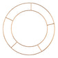 15cm to 30cm | Metal Double Ring Wreath Making Base | Matt Gold