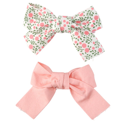 Pretty Floral Hair Slides for Girls | Single 2-Pack | Mini Gift | Cracker Filler