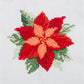 Christmas Poinsettia | Mini Counted Cross Stitch Kit | 13cm Square
