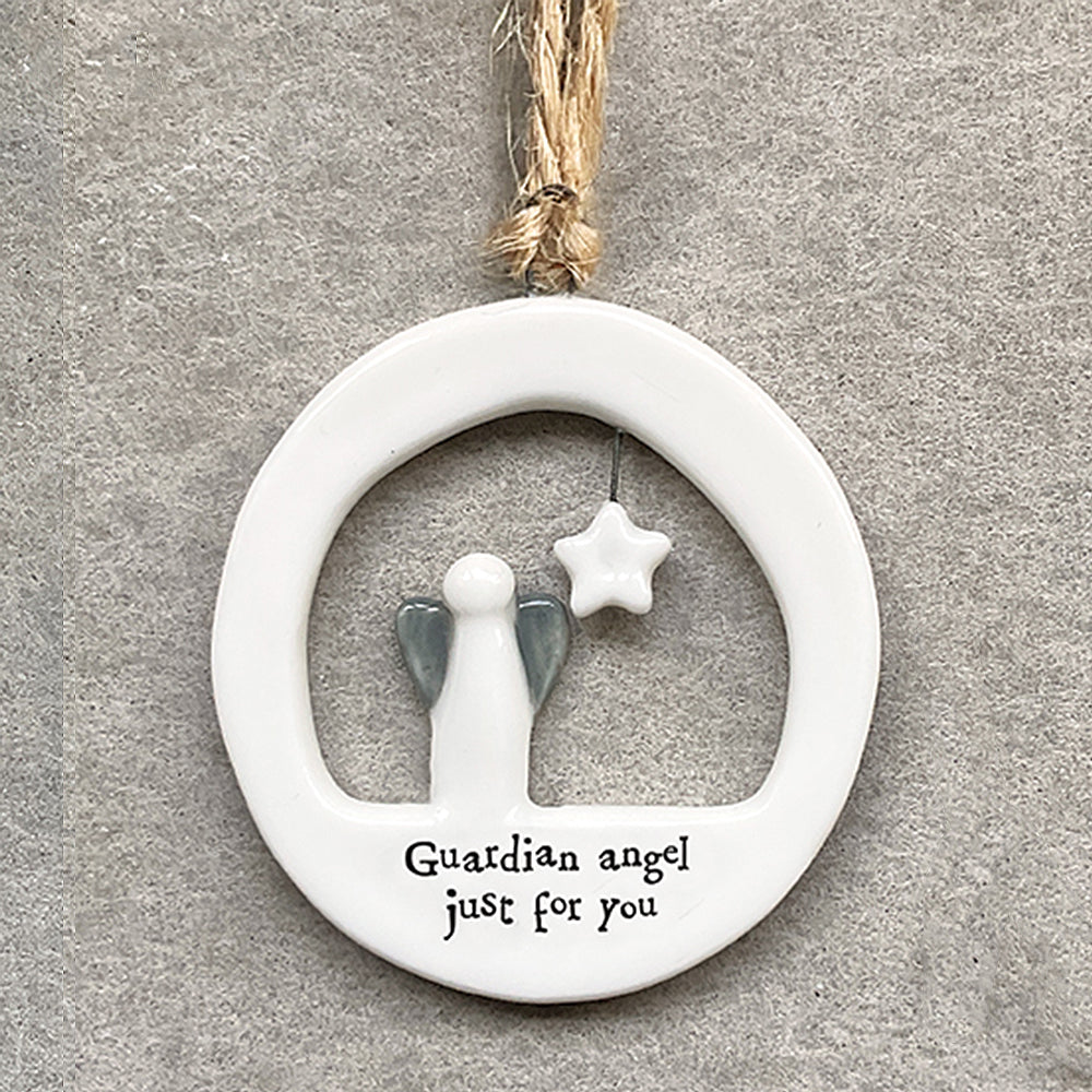 Guardian Angel Just For You | Ceramic Ornament | Cracker Filler | Mini Gift