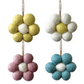 Small Daisy Hanging Felt Ornament | Natural Easter Decoration | 4.5cm Wide