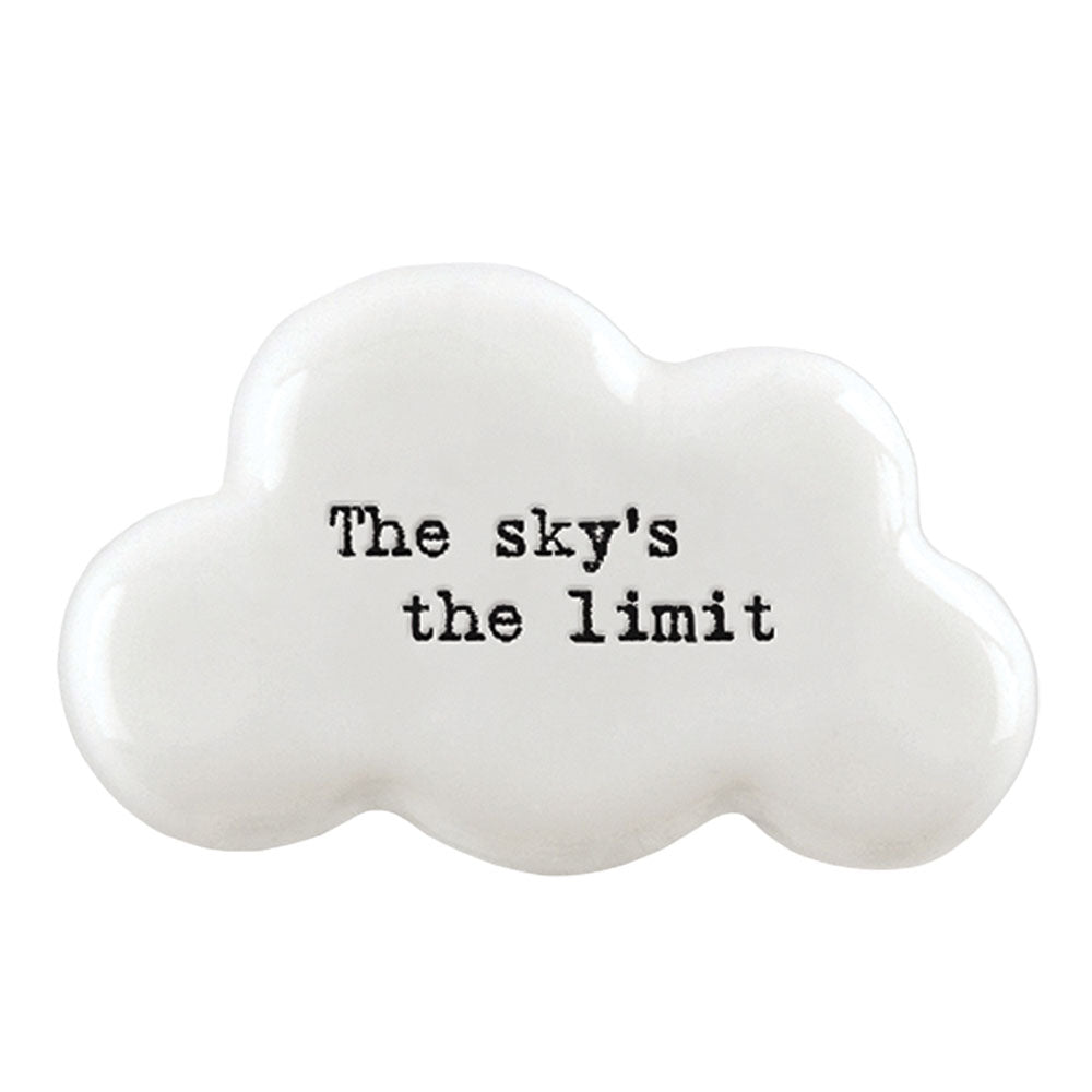 The Sky's The Limit | Ceramic Cloud Token | Mini Gift | Cracker Filler