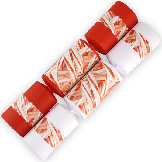 8 Red & White Candy Cane Make & Fill Your Own DIY Christmas Cracker Craft Kit
