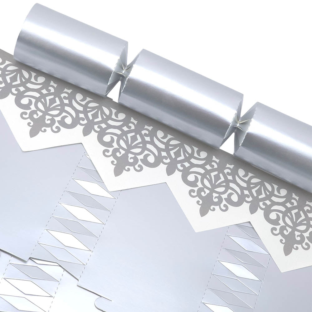 Matt Silver Foil | Makes 8 Standard DIY Crackers | Cracker Making Craft Kit