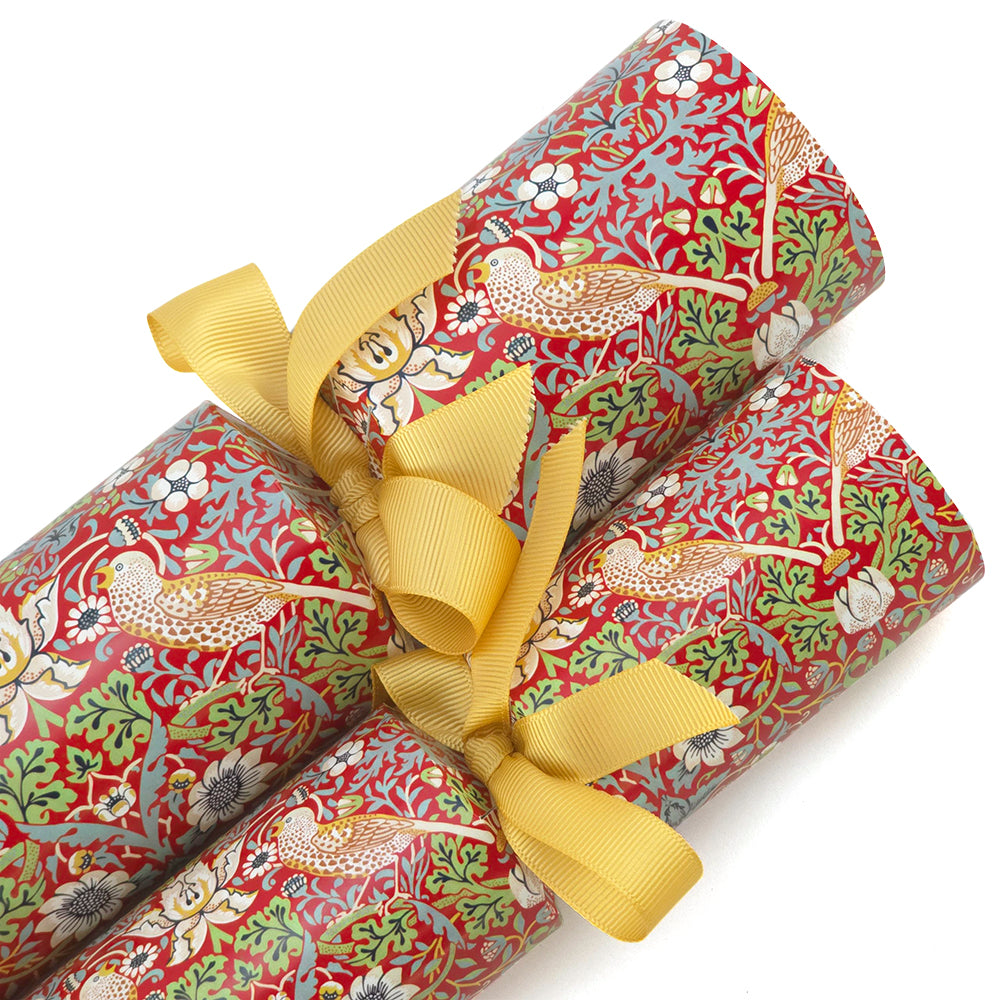 Red Strawberry Thief | William Morris | Cracker Making Craft Kit